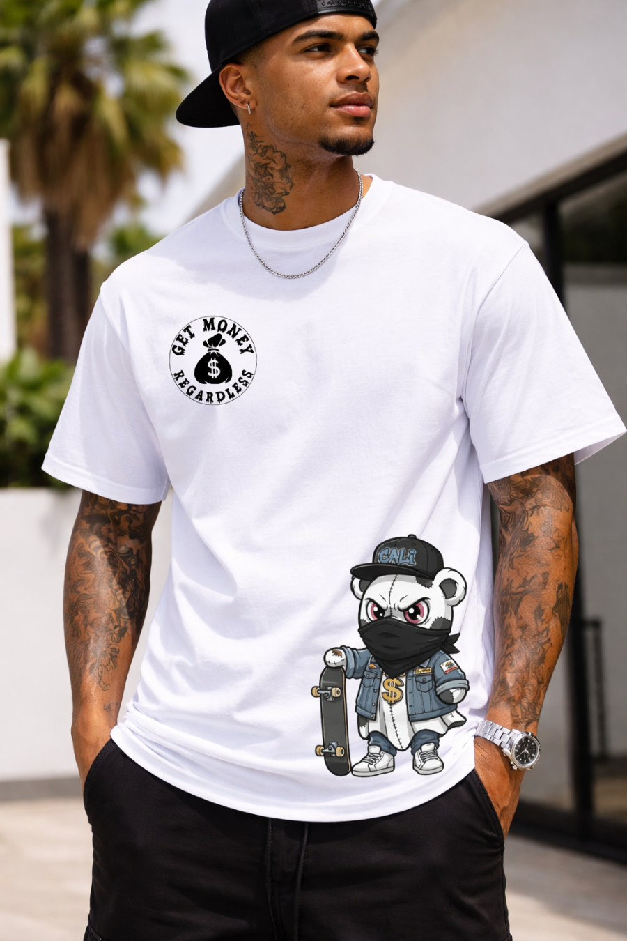 Skate Board Teddy (GMR Seal)